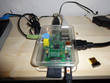 Raspberry Pi an seinem Arbeitsplatz.